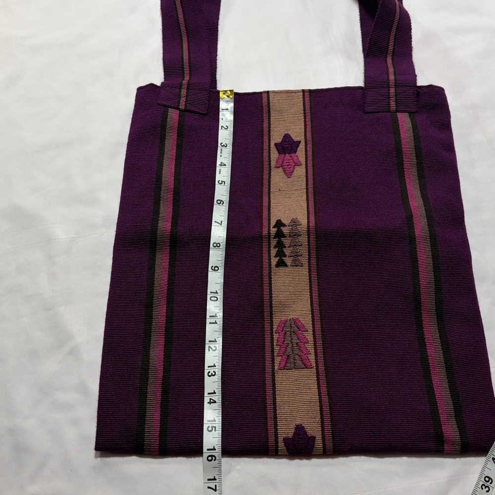 Guatemalan Woven tote bag from with cotton lining NWOT - Picture 4 of 6